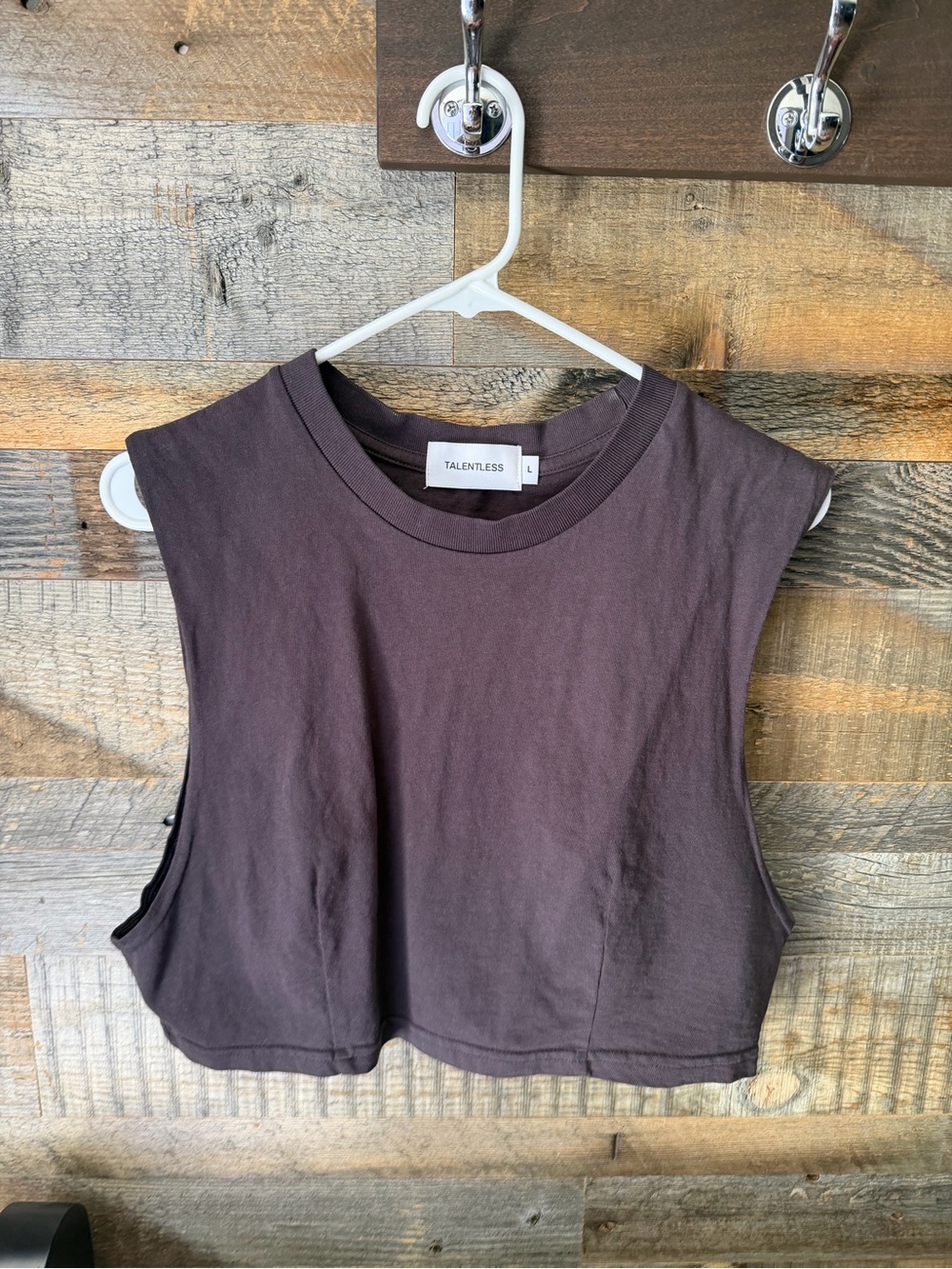 Talentless Dart Cropped Tank Top
